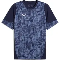 Puma Trænings T-Shirt teamCUP - Navy/Silver, størrelse XX-Large