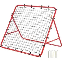 Vevor Fodbold Rebounder Rebound Net, Kick-Back 99,1x99,1 cm, Bærbare Fodboldtræningsgaver, Fuldt Målnet, Hjælpemidler og Udstyr til Børn, Teenagere og Alle Aldre, Nem Opsætning og Perfekt Opbevaring