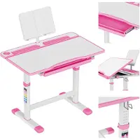 MarkAdler Mark Adler justerbart børneskrivebord Study 3.0 Pink 66 cm