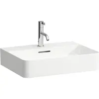 Laufen VAL håndvask 55 x 42 cm med 1 hanehul & saphir keramik