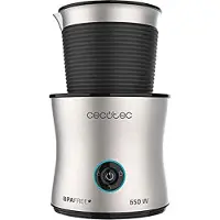 Cecotec 01518, Automatisk mælkeskummer/varmer, Sølv, Rustfrit stål, 200 ml, 400 ml, 0,4 L