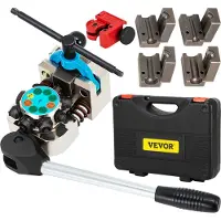 Vevor Bremseledningsudvidelsesværktøj, 45 graders enkelt-, dobbelt- og bobleudvidelser til 3/16", 1/4", 5/16" og 3/8" rørstørrelser, velegnet til blødt metal eller kobberrør