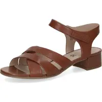 Caprice Heeled sandal, brown, made of Leather with Block heel, Size 41