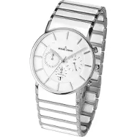 Jacques Lemans Herreur 1-1815B York Hvid/Stål Ø42 mm