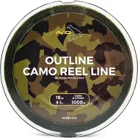 Avid Carp Outline Camo Karpefiskesnøre 1000 M