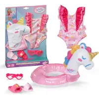 Baby Born Svømmesæt - Unicorn - 43 cm - - OneSize - Dukketilbehør