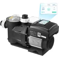 Vevor Poolpumpe med variabel hastighed, 2200W, AC 220-240V, 43.000 L/T, Pumpe til ind- og overjordisk swimmingpool med filterkurv, kraftfuld selvansugende, programmerbar timer, til nedgravet og overjo