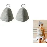 INF Filt Sauna Hætte Sauna Bad Filt Tilbehør 2-Pak Grey