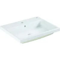 GROHE Cube CeramicHåndvask 60indbyggetmed overløb605 x 490 mm