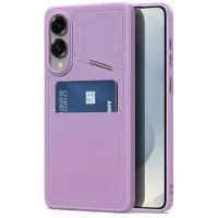 DUX Samsung Galaxy S25 Edge Rafi II Magnetisk cover med kickstand og kortholdere - Lilla