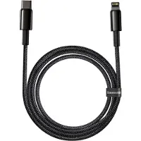 Baseus Tungsten Gold USB-C / Lightning Kabel 20W - 2m - Sort