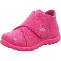Superfit Hjemmesko - Uld - Pink m. Hjerter - - 22 - Hjemmesko