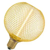 Ledvance LED-pære E27 Filament Straw Globe Guld 150lm DIM 3,5W/818