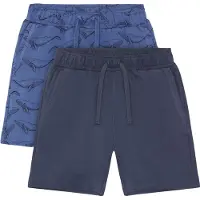 Minymo Sweatshorts - 2-pak - Dutch Blue - - 6 år (116) - Shorts