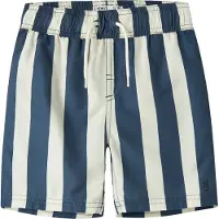 Name It Kids Badeshorts 'NKMZABA' marin / hvid