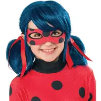 Miraculous Udklædning - Miraculous Ladybug Paryk - - OneSize - Udklædning