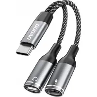 Dudao L13C+ 2-i-1 USB-C til USB-C adapter