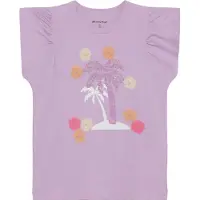 Minymo T-shirt - Violet Dusk m. Palietter - - 3 år (98) - T-Shirt