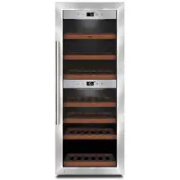 Caso WineComfort 380 Smart, Vin køleboks, Fritstående, 38 flaske(r), 60 W, Indvendig belysning, Rustfrit stål