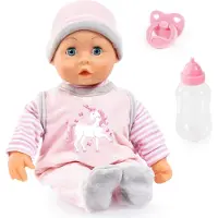 Bayer First Words Babydukke 38 cm med 24 funktioner, Unicorn
