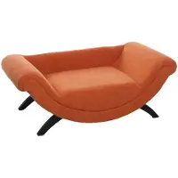 Flamingo Sofa Dingo rektangulær kæledyrssofa til hund og kat orange