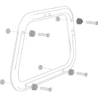 SW-Motech Evo Aero Abs Sidekufferts Monteringsadapter