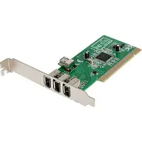 StarTech.com Startech 4 port PCI 1394a FireWire Adapter Card - 3 External 1 Internal FireWire PCI Card for Laptops (PCI1394MP) - FireWire adapter - PCI - Firewire - 3 porte
