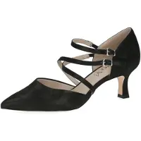 Caprice Pumps, black, made of Leather with Queenie, Size 38.5