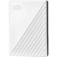 Western Digital WD My Passport WDBPKJ0050BWT - Harddisk - krypteret - 5 TB - ekstern (bærbar) - USB 3.2 Gen 1 - 256-bit AES - hvid
