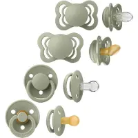 BIBS Sutter - Try-it Collection - 4-Pak - Str. 1 - Sage - - OneSize - Sutter