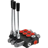 Vevor 3-spolet hydraulisk styreventil 11GPM hydraulisk retningsventil Dobbeltvirkende hydraulisk ventil til traktorer, læssere, tanke