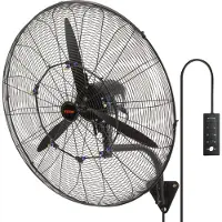 Vevor tågeventilator, 29,5 tommer vandtæt industriventilator, 3 hastigheder, 9500 CFM, kommerciel eller privat ventilator til køling af lager, drivhus, værksted