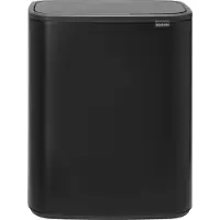 Brabantia Affaldsspand Bo Touch Bin 2 x 30 ltr. Matt Black Sort