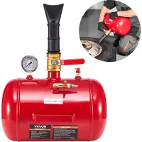 Vevor luftdækperleblæser, 5 gal / 18,9 l, kraftigt dækperleblæserværktøj, 87-116 psi driftstryk, luftaftrækker til sædepumpe til pickup, lastbil, ATV, jeep, varevogn, havetraktor, autocamper, rød