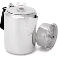 GSI Rustfrit Stål Silikone Glacier Kaffetragt Med Håndtag 9 Kop