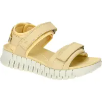 Ecco Damesko Gruuv Sol nubuck ankelrem sandaler Straw