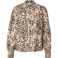 Numph Bluse 'SANAH' creme / sort