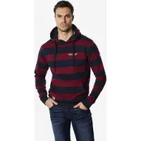 KOROSHI Sweatshirt navy / mørkerød / hvid