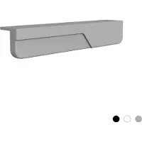 INF 2 stk. silikone skabslåger Grey