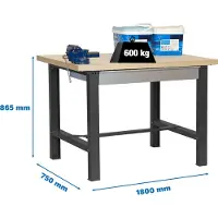 Simonwork (bancos De Trabajo) Bt6 Box Metalhylde 865x1800x750 Mm