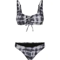 Urban Classics Lace Up Tie Dye Bikini