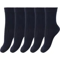 Minipop Strømper - Bambus - 5-pak - Navy - - 27/30 - Strømper