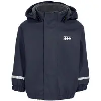 Lego Wear Regnjakke m. Fleece - LWJunin - Navy - - 2 år (92) - Regnjakke