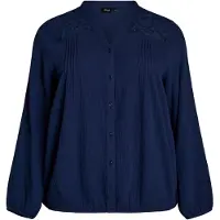 Zizzi Bluse 'VVIVA' navy