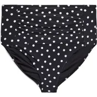 Swim By Zizzi Bikinitrusse 'Stella' sort / hvid