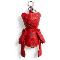 Ralph Lauren Polo Ralph Laurentil kvinder. 427P13276004 Rød taskecharm med bjørn (OSFA), Casual, Læder