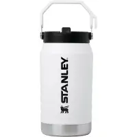 Stanley The IceFlow Jug Flip Straw 2.0 64oz, Chalk 10-13085-0211 insulated jug with flip straw lid, 1.9L