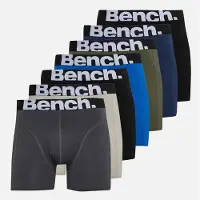 Bench Herre Dulau Syv Pak Bambus Bokser Sort/Navy/Royal/Khaki/Stone Grå/Mørk Grå Sort/Sort/Navy/Royal/Khaki/Stone Grey/Dark Grey