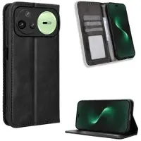 Mtp Products Huawei Nova 15 Pro/15 Ultra Retro Pung Taske med Magnetisk Lukning - Sort