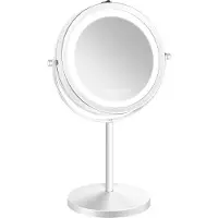 Gillian Jones Bordspejl - Rund - LED/Forstørrelse - Hvid - - OneSize - Spejl